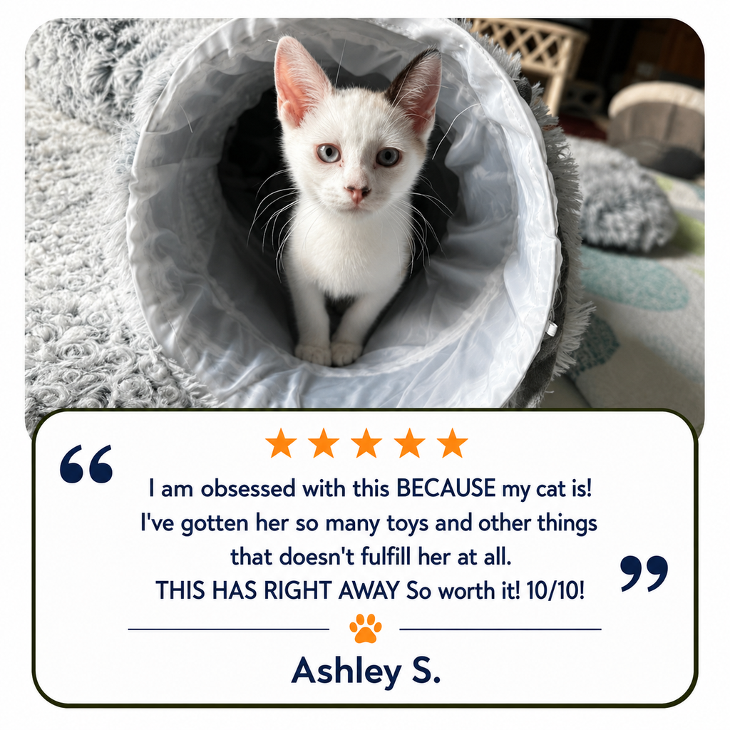 WillsPaw™ CozyTunnel Cat Cave