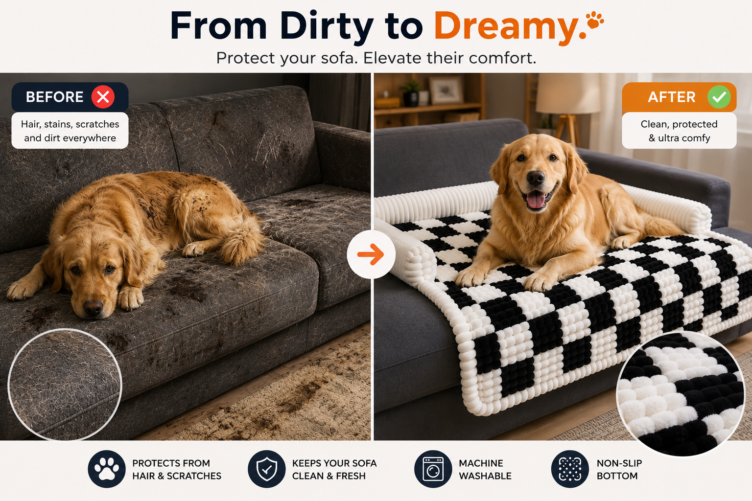 WillsPaw™ Cozy Sofa Protector